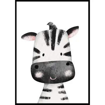 Poster Gallerix Zebra Portrait