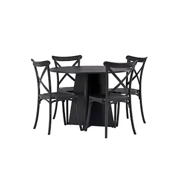 Matgrupp Venture Home Bootcut Ø110 cm med 4 Crosett Stolar