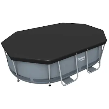 Poolöverdrag Bestway Flowclear PVC Svart 3.05 x 2 m Poolskydd