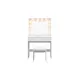 Sminkbord Scandinavian Choice Glow Komplett set med Spegel och Pall, LED-Belysning 80 cm