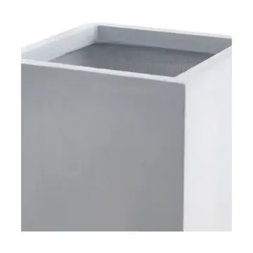 Kruka Lyfco Fyrkantig Hög Ljusgrå