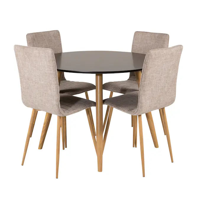 Matgrupp Venture Home Plake med 4 Walerina Stolar