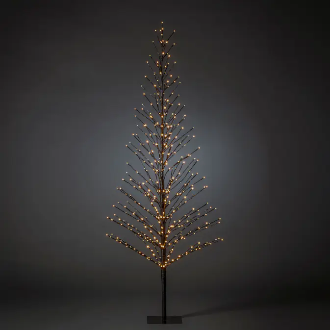 Ljusträd Gnosjö Konstsmide H2100 Svart LED Dekorationsgran