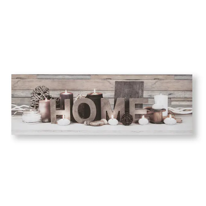 Tavla Art for the Home LED Home Beige