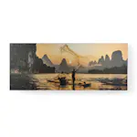 Tavla Art for the Home Asian Fisherman 40x100