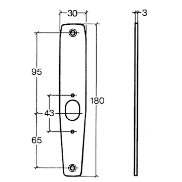 Underläggsbricka ASSA Abloy Fix 4285