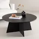 Soffbord Venture Home Bootcut Svart Runt Vardagsrumsbord