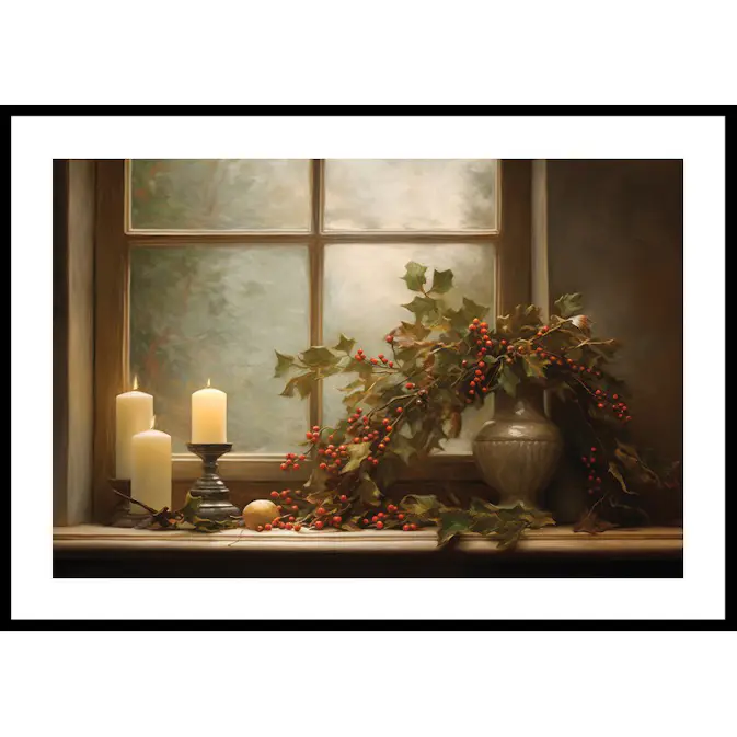 Poster Gallerix Candles In The Window