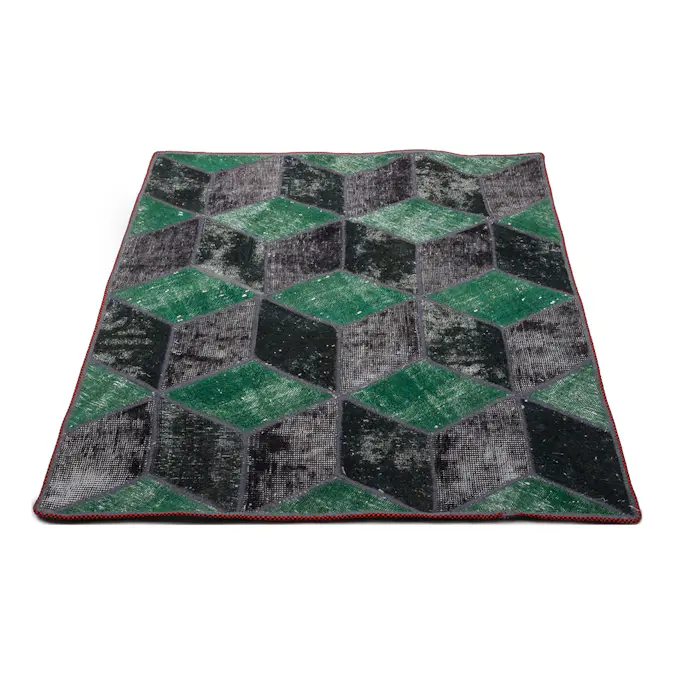 Persisk Patchworkmatta D-sign Handknuten 750650