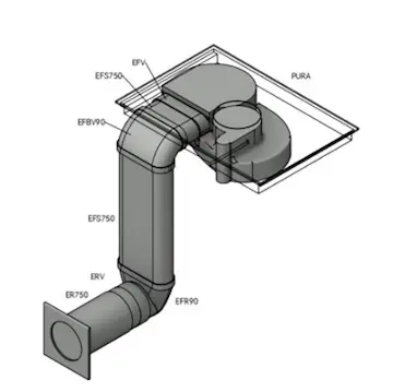 Rörpaket 2 BORA PURE rund
