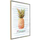 Poster Artgeist Affisch Pineapple and Stripes