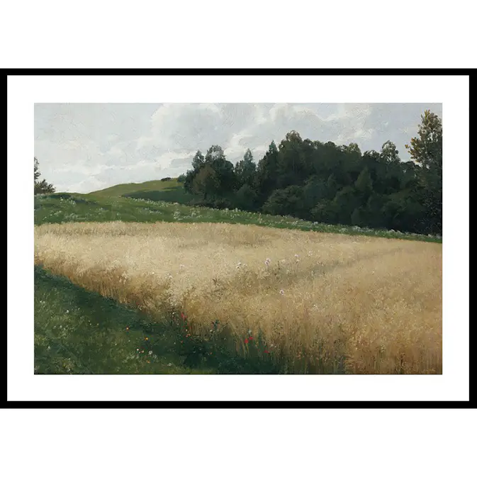 Poster Gallerix Das Haferfeld By Adolf Kaufmann