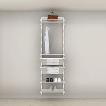 Garderobslösning Elfa Ready Solution Classic 2 Vit B: 607 mm