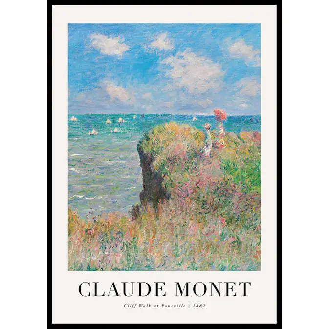 Poster Gallerix Cliff Walk At Pourville 1882 By Claude Monet