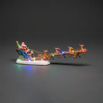 Julby Julfigur Gnosjö Konstsmide Tomte i Släde