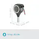 Slangbox Gardena Altan RollUp M 20m Vit