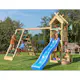 Lektorn Jungle Gym Totem Inkl Klättermodul & Blå Rutschkana
