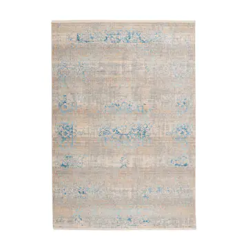 Flatvävd matta D-sign Stamac lla Grå/Turkos