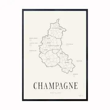 Poster Corkframes Vinkarta Champagne