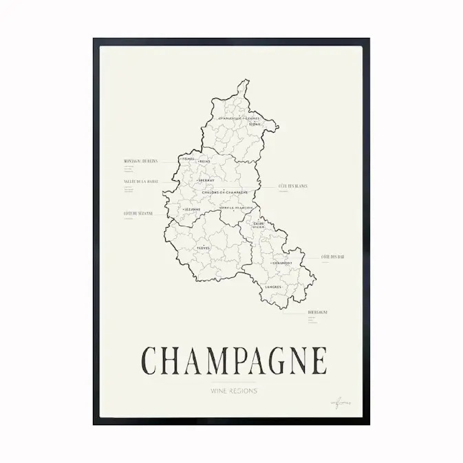 Poster Corkframes Vinkarta Champagne