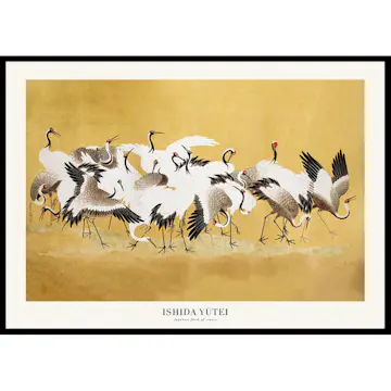 Poster Gallerix Japanese Flock Of Cranes By Ishida Yūtei