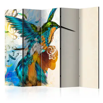 Rumsavdelare Skärmvägg Arkiio Bird's Music II 225x172 cm