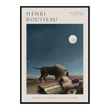 Poster Gallerix The Sleeping Gypsy By Henri Rousseau
