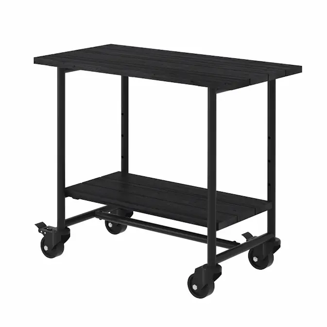 Planterings och Grillbord PLUS Urban Picnic Svart Underrede Med 1 Hylla