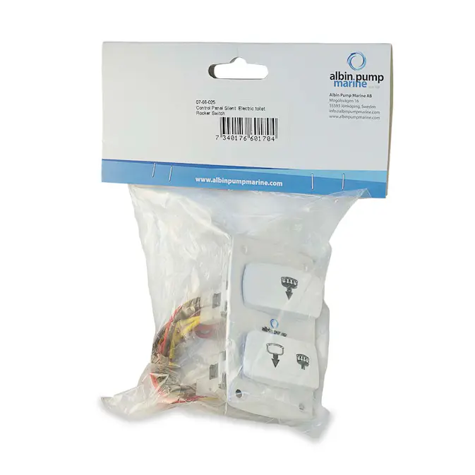 Kontrollpanel Albin Group Marine för Silent Elektrisk Toalett Rocker Switch
