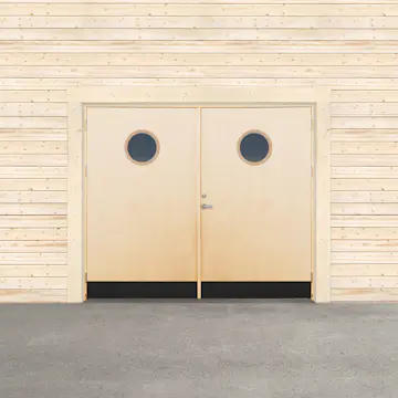 Garageport Sveadörren Varm Runt Fönster Obehandlad