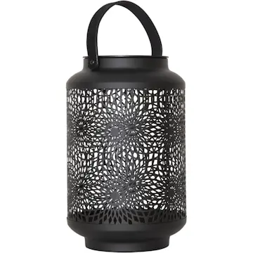 Solcellsdekoration Star Trading Mandala Svart