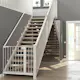 Trapprenovering Lundbergs Premium Nordic White Ek Enkelsteg