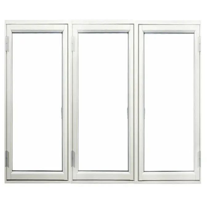 Sidohängt Fönster Outline 3-Glas Aluminium 3-Luft