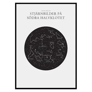 Poster Gallerix Stjärnbilder På Södra Halvklotet