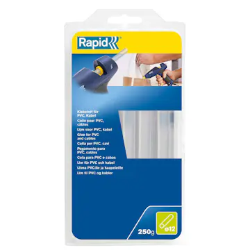 Limstavar Rapid 12 x 190 mm Pvc/kabel 250 g