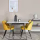 Matgrupp Venture Home Estelle med 4 Velvet stolar