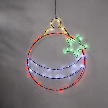 Hängande Dekoration Star Trading Siluett X-Mas Bulb LED