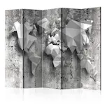 Rumsavdelare Skärmvägg Arkiio World Map Origami II 225x172 cm