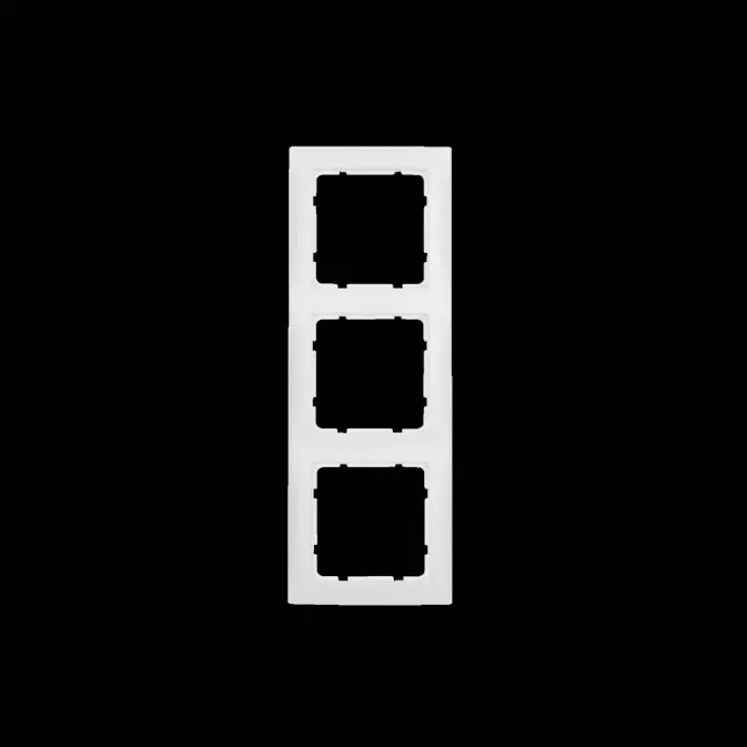 Kombinationsram Hager 3-fack i Plast S.1