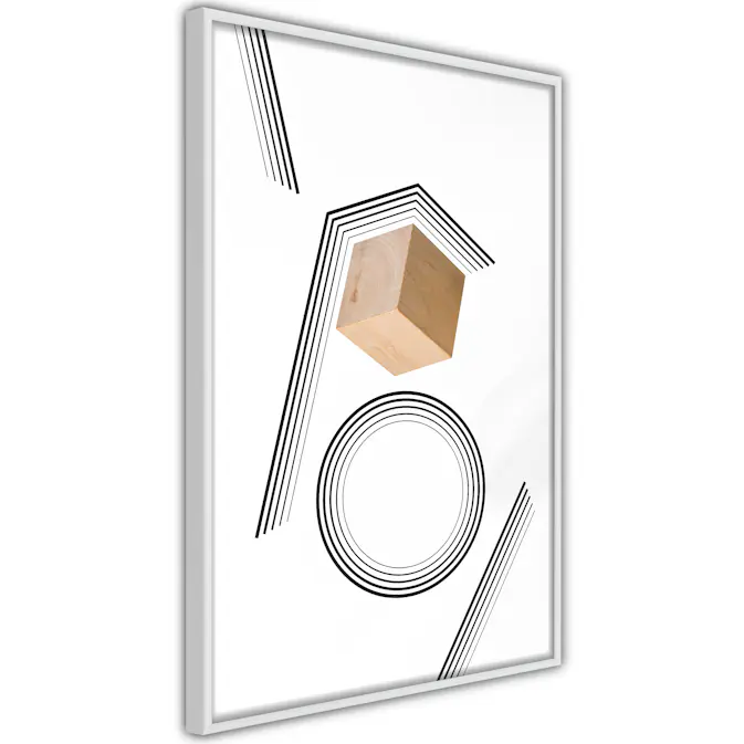 Poster Artgeist Affisch Wooden Cube