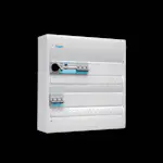 Plastkapsling Hager Gamma Förmonterad Bestyckad med HB, JFB, DVB