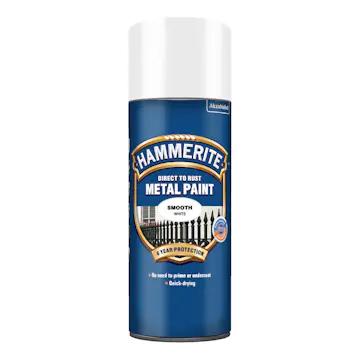 Rostskyddsfärg Hammerite Slätlack Vit Spray 400ml