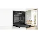 Inbyggnadsugn Bosch HQA534BB3 Serie 4 Svart med Ångfunktion och Avancerad Varmluftsteknik