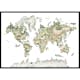 Poster Gallerix Animal World Map