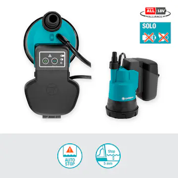 Dränkbar pump Gardena 2000/2 för Rent Vatten Utan Batteri