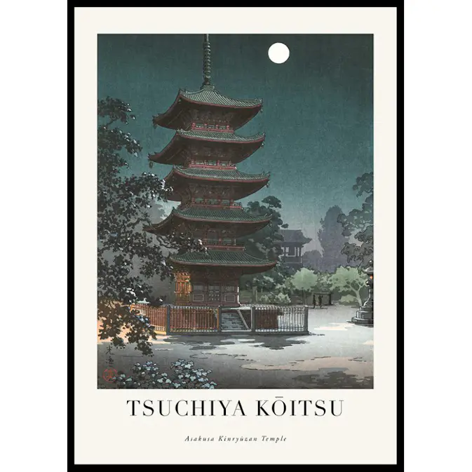 Poster Gallerix Asakusa Kinryūzan Temple By Tsuchiya Kōitsu