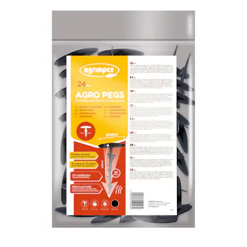 Markhållare Jabo Agrimpex Svart 24 st