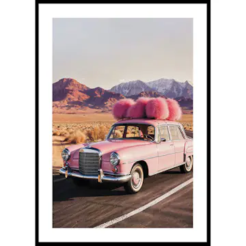 Poster Gallerix Mercedes-Benz Vintage Pink