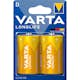 Batteri VARTA Alkaliska Longlife LR20/D 2-Pack