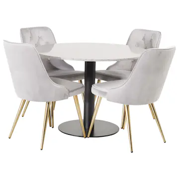 Matgrupp Venture Home Roxanna med 4 Vera Stolar